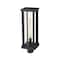 Z-Lite Glenwood 1 Light Outdoor Post Mount Fixture, Black & Clear 586PHBR-BK - alternate 5
